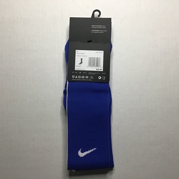 Nike Soccer Vapor Over-The-Calf Socks Blue & White - Picture 2 of 2